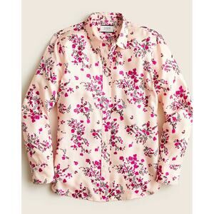 J. Crew Collection Slim Fit Silk Twill Shirt Budding Floral